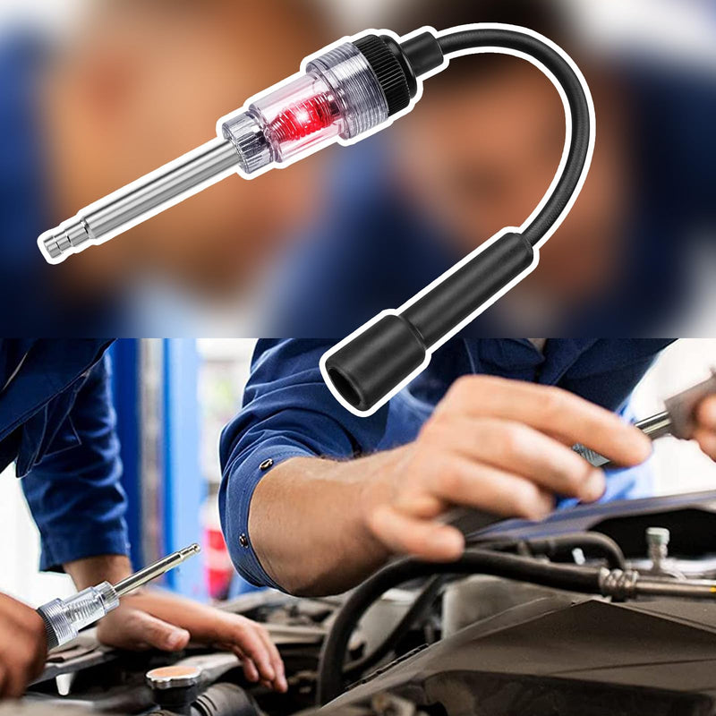 Inline Spark Plug Tester, Plug-in Auto Straight Boot Engine Ignition Tester, Internal External Engine Armature Diagnostic Detector for Motorcycle Lawn Mower, Car Accessories 1 PCS