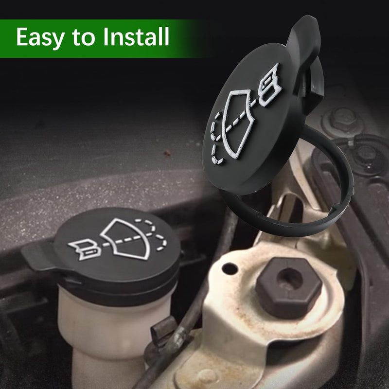 12767700 Windshield Wiper Washer Fluid Reservoir Cap, Tank Bottle Cap Fit for 2010-2016 GMC Chevrolet Buick Cadillac, Car Wiper Bottle Cover Replace 13227300 19172571 12788573 4563292 one piece