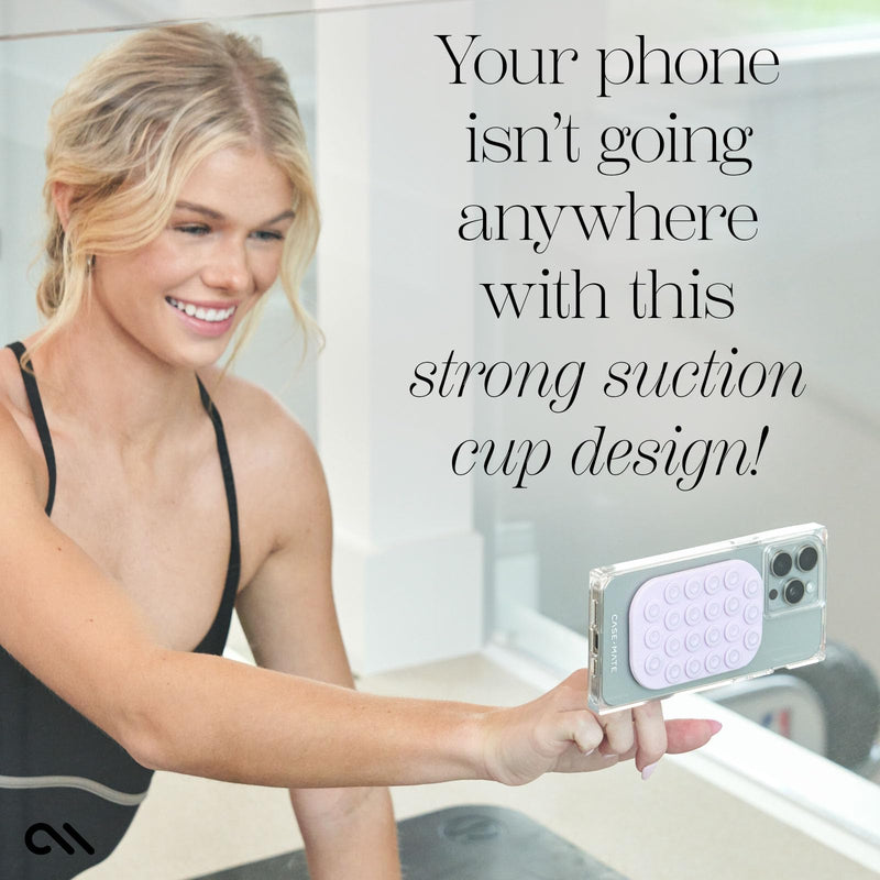 Case-Mate Stick it! Magnetic Suction Cup Phone Mount | Snap-On iPhone Suction Mount | Detachable Suction Phone Grip | Hands-Free MagSafe Suction Mount for iPhone Pro Max 15/14/13/12 Series | Stardust