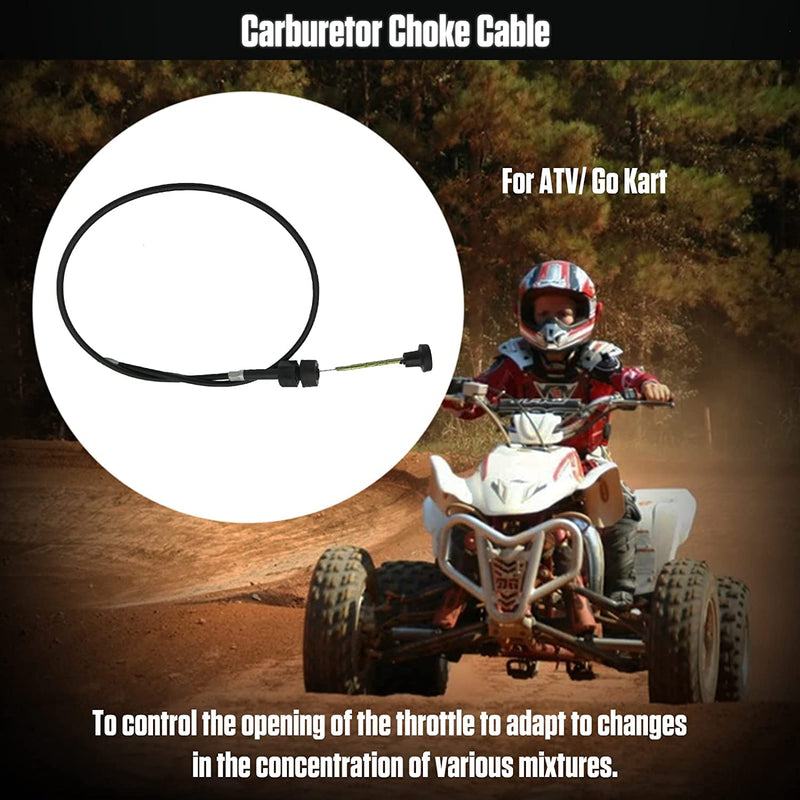 Autory Motorcycle Push Pull Choke Control Cable, Choke Throttle Cable ATV Carburetor Choke Cable Damper Line Wire Compatible for Yamaha PW50 50PY Honda Suzuki Motorcycle Pit Dirt Bike