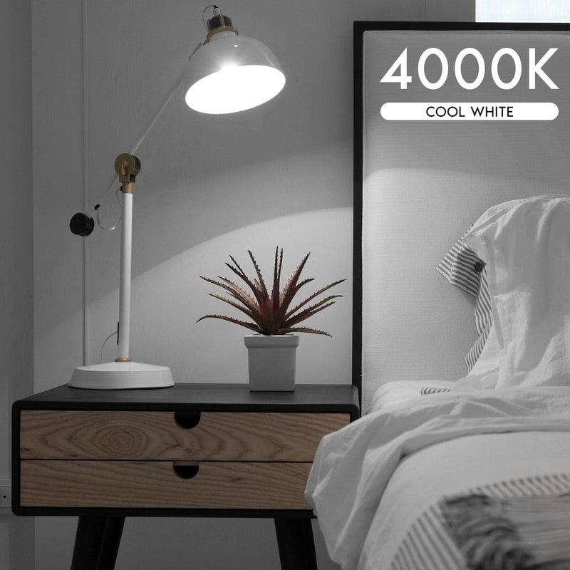 LUXRITE A19 LED Light Bulb 100 Watt Equivalent, 4000K Cool White, 1500LM, Non-Dimmable, Standard LED Light Bulbs, 12.5W, E26 Base, Enclosed Fixture Rated, Damp Rated, ETL Listed (16 Pack) 16 Count (Pack of 1) 4000k (Cool White)