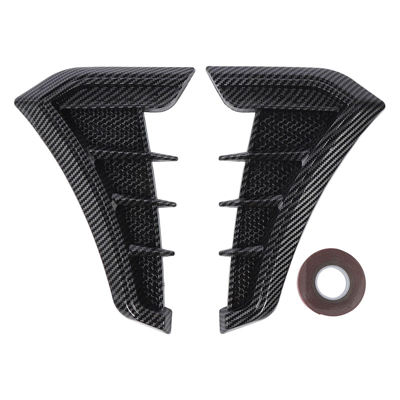 Side Vent Trim 1 Pair Side Vent Trim Sporty Look Enhanced Performance Side Mudguard Air Wing Vent Trim Sticker for 1 Series E90 E91 (Carbon Fiber Style) Carbon Fiber Style