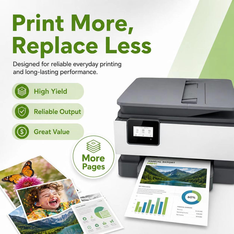 923 923XL Ink Cartridges Combo Pack Replacement for HP 923 Ink Cartridges | Work with HP OfficeJet Pro 8130e 8125e 8135e 8138e 8139e 8120e Printer Without Chip for 923 Ink Cartridges for HP Printers 4P