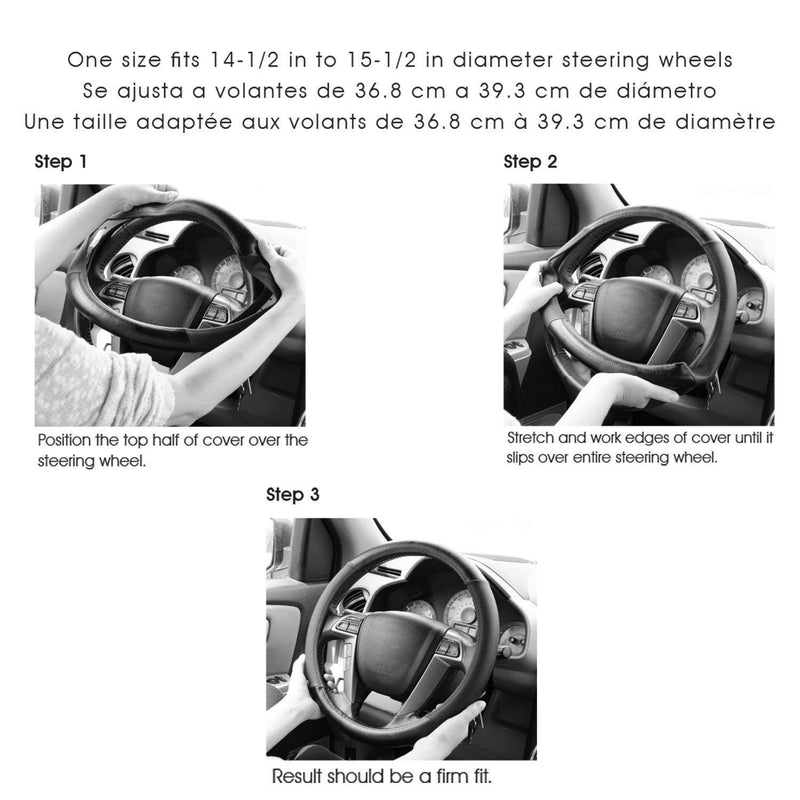 Crocodile Grain Leather Four Seasons Universal Car Steering Wheel Cover Sport Cute Handle Case for Men Auto Interior Accessories, Brown Coffee