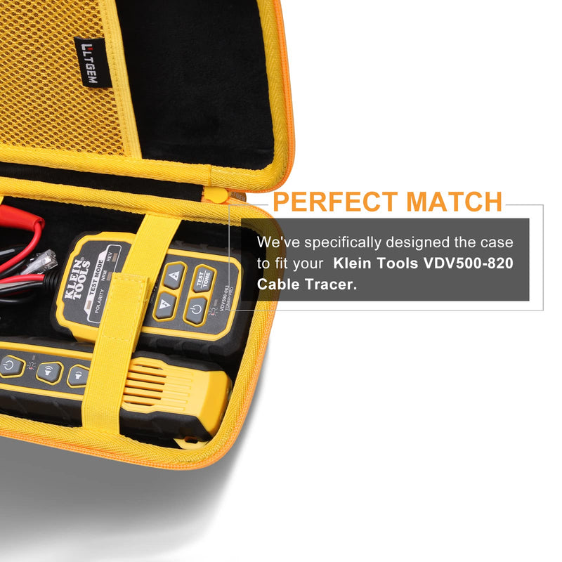 LTGEM Tester Case Compatible with Klein Tools VDV500-705 / VDV500-820 / VDV500-063 Wire Tracer Tone Generator and Probe Kit Continuity Tester (Case Only)
