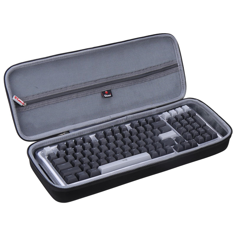 Hard Shell EVA Carrying Case for Logitech Alto Keys K98M, Custom Fit Protective Storage Box with Mesh Pocket for Keyboard Mouse Cables, Shockproof Travel Organizer for Mechanical Keyboards