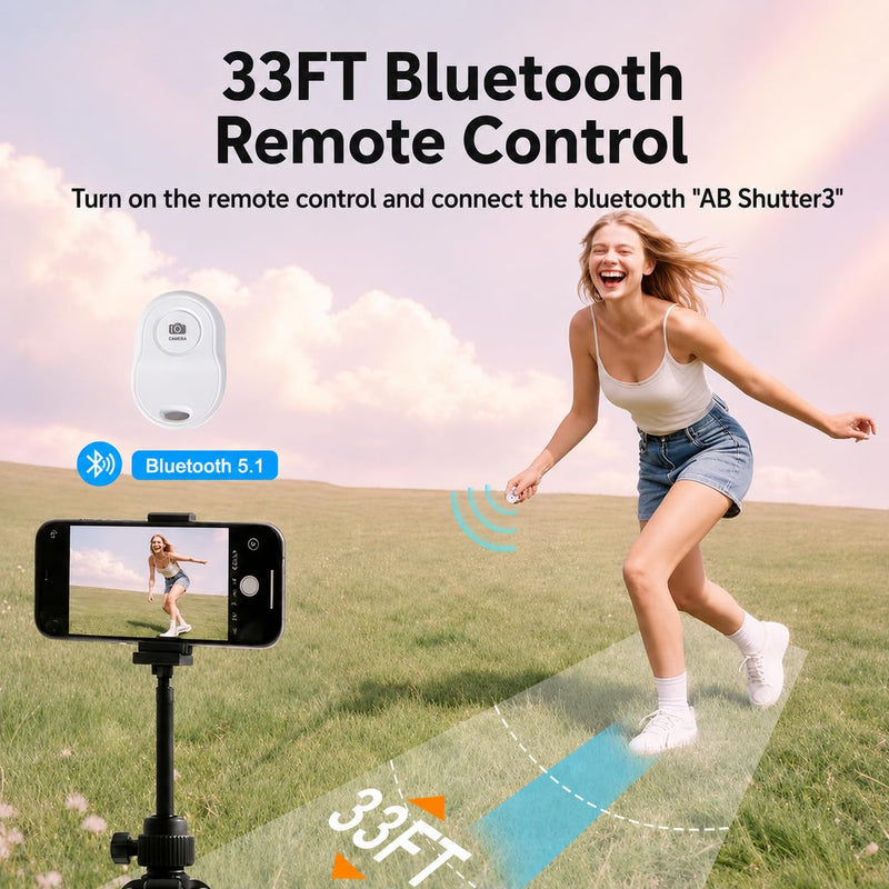 4'' Touchscreen Magnetic Vlog Selfie Monitor for iPhone & Android, 4K Wireless Mirroring Back Camera Screen with Bluetooth Remote Control, Portable Phone Display for YouTube, TikTok, Live Streaming