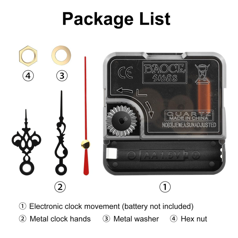 3D Printer DIY Clock Model Components Kit, Creative Model Makerworld MH011 Clock Mechanism Replacement Compatible with Bambulab P1P/P1S/A1/A1 Mini/X1/X1C/X1E 3D Printers-Prints NOT Included(10 PCS) 10 Pcs