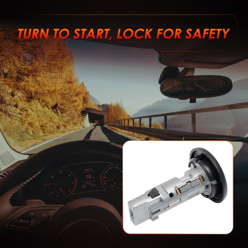 Ignition Lock Cylinder Switch with Keys, Compatible with 1999-2007 Chevy Silverado Avalanche Tahoe Suburban GMC Sierra Yukon Buick Hummer Bravada Pontiac Vehicles, Replace#: US-312L Ignition Cylinder