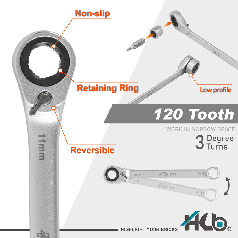 HB Pass Thru Low Profile 120-Tooth Reversible Ratchet wrench, Non-slip socket, for Rounded/Standard bolts, TORX Bits with portable case EVA tray 39-piece Socket set, Made in Taiwan AGM025-U 39PC 1/4" DR. Low Profile (120T)