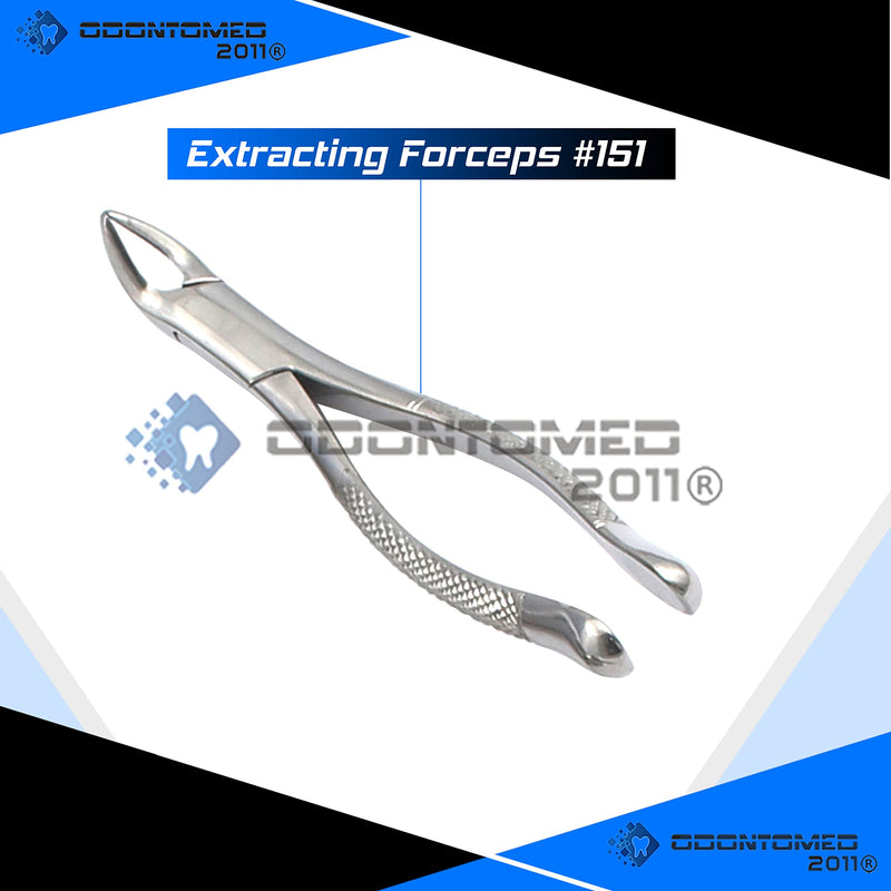 OdontoMed2011® 9 Pcs Basic Dental Extracting Extraction Forceps Elevators Set EX-346
