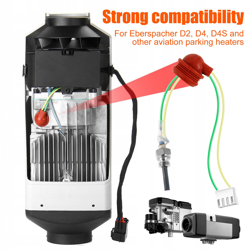 5PCS Air Diesel Heater Plug Service Kit,Glow Plug Repair Kit,12V 2KW 5KW 8KW Ceramic Glow Plug Air Diesel Parking Heater Part with Removal Fitting Tool for Parking Heaters