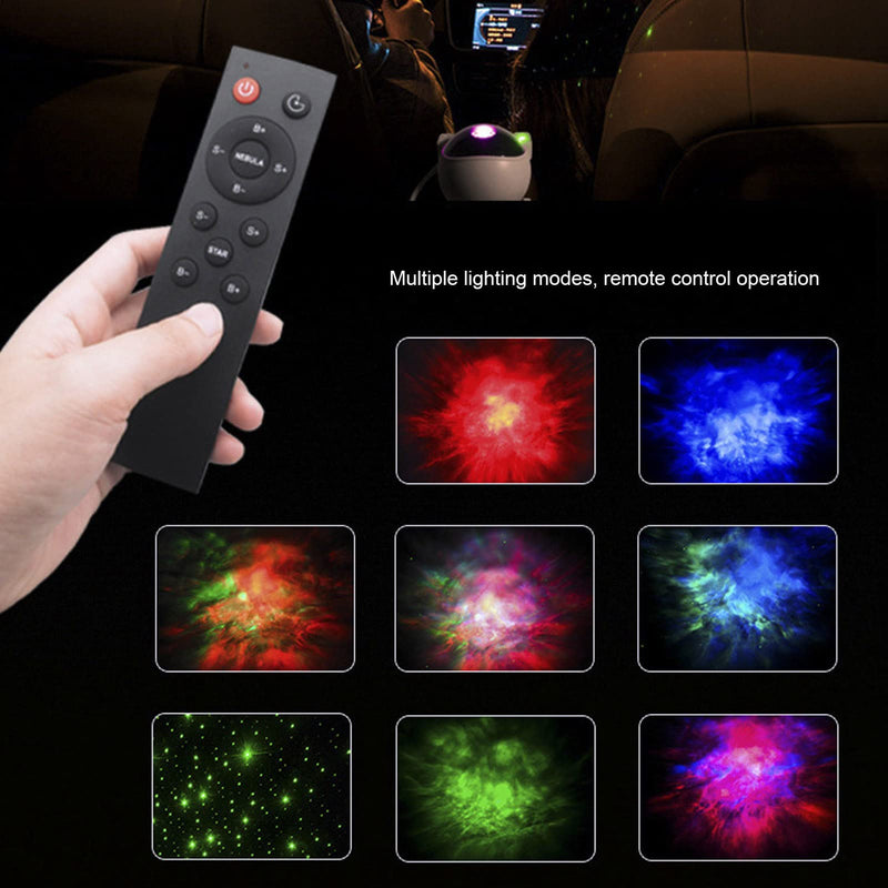 Astronaut Galaxy Projector Night Light, Star Projector Galaxy Night Light, Starry Nebula Ceiling Projection Lamp with Remote Control Timer and 360°Adjustable, Kids Adults Room Game Room Decor Projector-Black