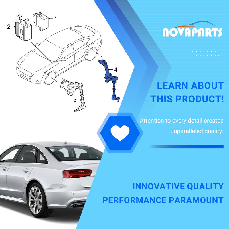 Rear Left Suspension Headlight Level Height Sensor for Audi A6 A7 A8 Q5 RS7 S6 S7 S8 SQ5 Replace 4H0941309C 4H0-941-309-C 8R0-941-309-B