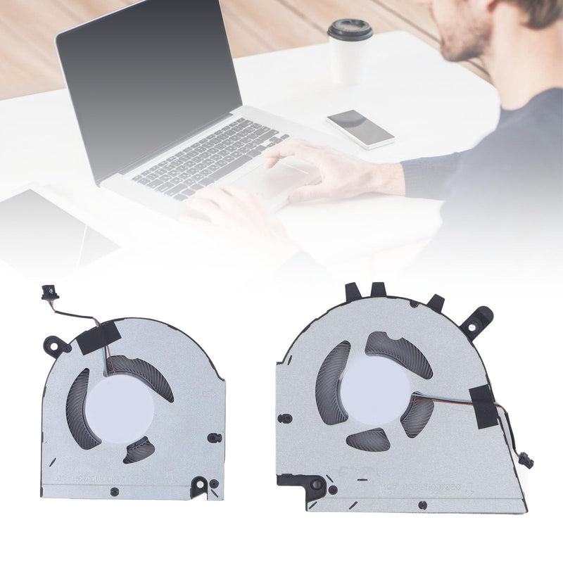 Sanpyl Laptop Cooling Fan for 15 7510 16 7610 Laptop, CPU GPU Cooling Fan, 4 Pin Power Connector Notebook Internal Cooling Fan (CPU GPU), Sanpylcr7p1yq8ke-13