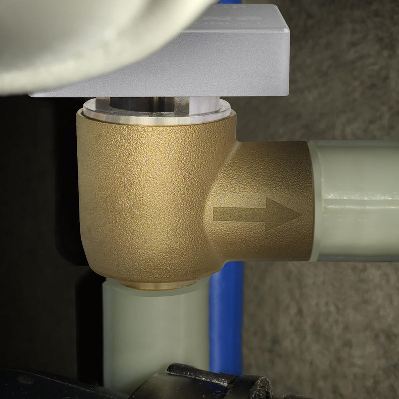 RV Vacuum Breaker Check Valve,Camper RV Black Tank Flush Check Valve,Replace Leak Camper Vacuum Breaker on Black Tank System Loud Noise & Wet Floor,Backflow Preventer Improve Freshwater 571-VAC-CHK-A Brass