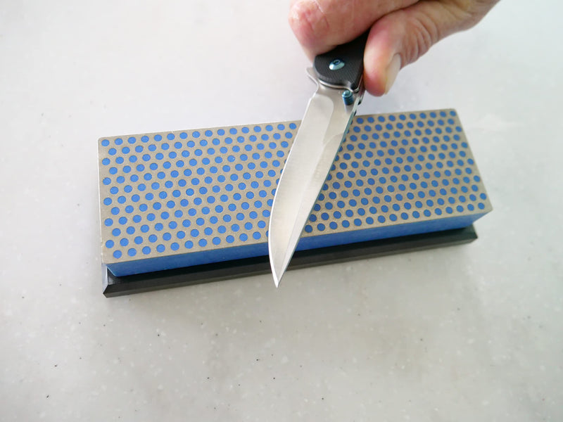 DMT (Diamond Machining Technology) 6-inch Diamond Whetstone Sharpening Stone with Plastic Case - Coarse, W6CP