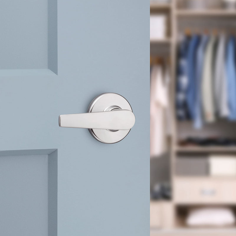 Kwikset 94880-435 Delta Dummy Lever, 1 Count (Pack of 2), Satin Chrome 1 Count (Pack of 2)