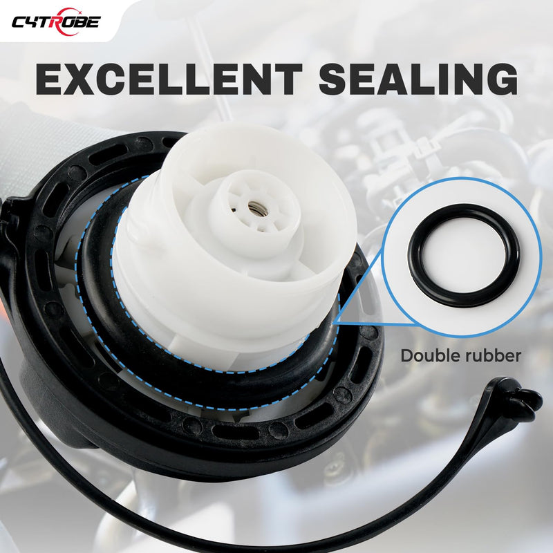 Gas Cap Fuel Cap Compatible with 2004-2020 Hyundai Veloster Accent Sonata Azera Genesis Elantra Coupe GT Equus Ioniq Kona Tiburon Kia Amanti Optima Borrego Cadenza Forte K900 Niro Replace 31010-3L600