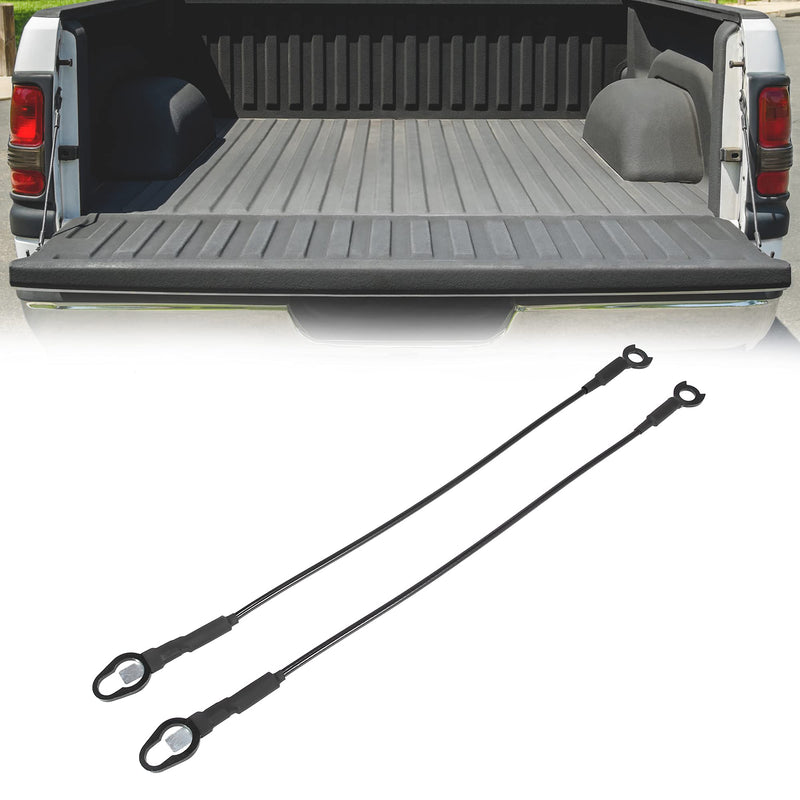 X AUTOHAUX Pair Rear Tailgate Cables Lift Gate Support Straps Pickup for Dodge for Ram 1500 2500 3500 55276074AC