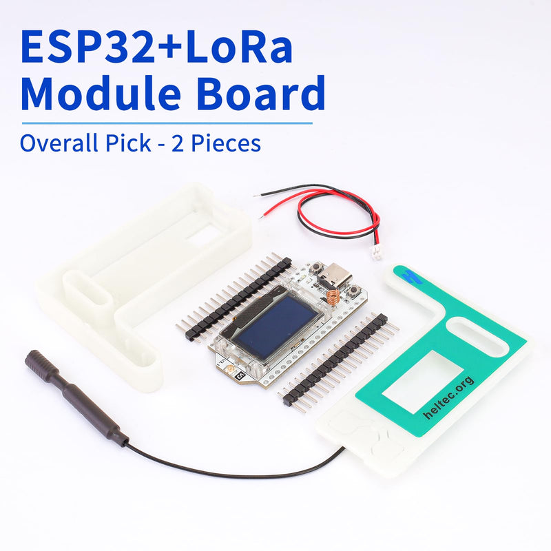 2 Pack ESP32 LoRa V3 Module Board - with 915MHz Antenna and SX1262 LoRa V3 Case Devices for Meshtastic Arduino LoRawan IOT 2