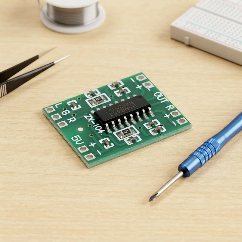 5PCS PAM8403 Amplifier Board, Mini Digital Power Amplifier Board 2x3W Class D Module 2.5-5V Input Compact and Efficient