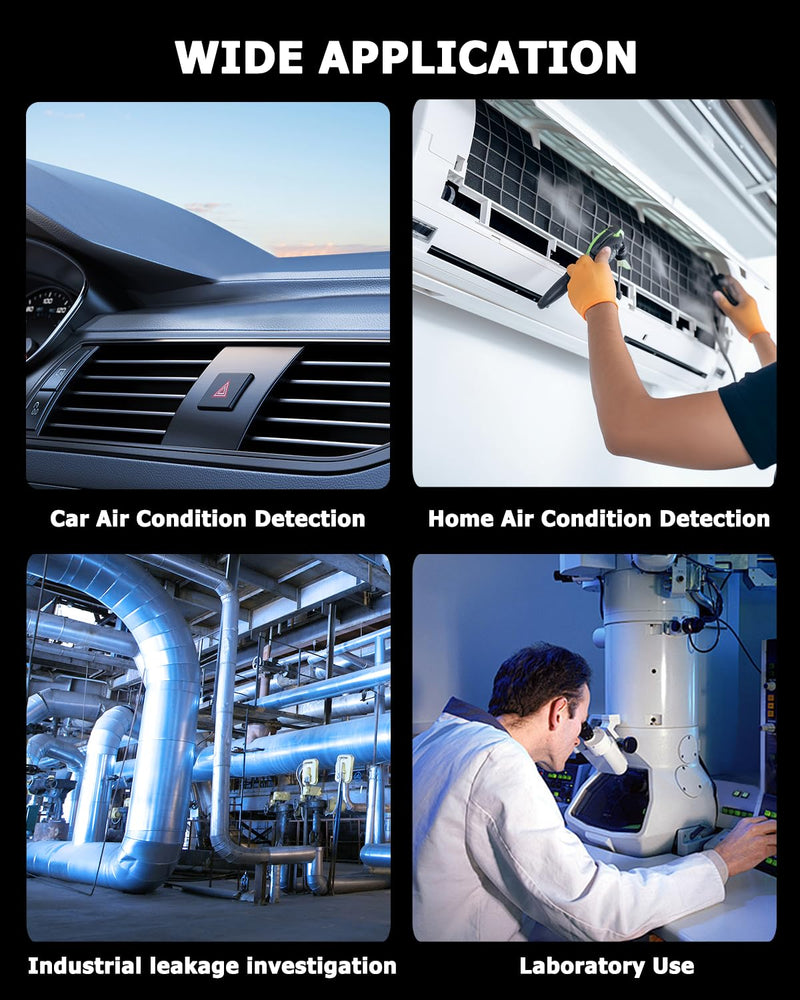 THIPKO HVAC Refrigerant Leak Detector, Freon Leak Sniffer for R134a R410A R22 R32 R1234yf, Halogen Gas Detector for Automotive AC Repair & Air Conditioning with LCD Display & Audio Alarm