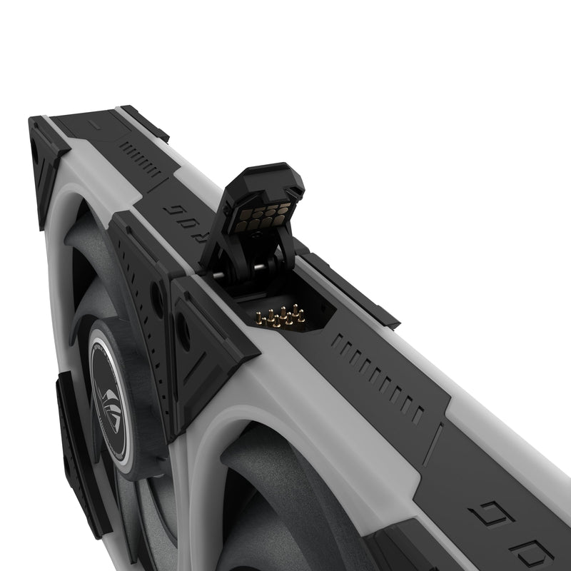 ASUS ROG Eurux GR120 ARGB Reverse PWM Fan Single Pack 120mm PWM, 2200RPM, Patented Daisy-Chain, Custom Lighting Effects