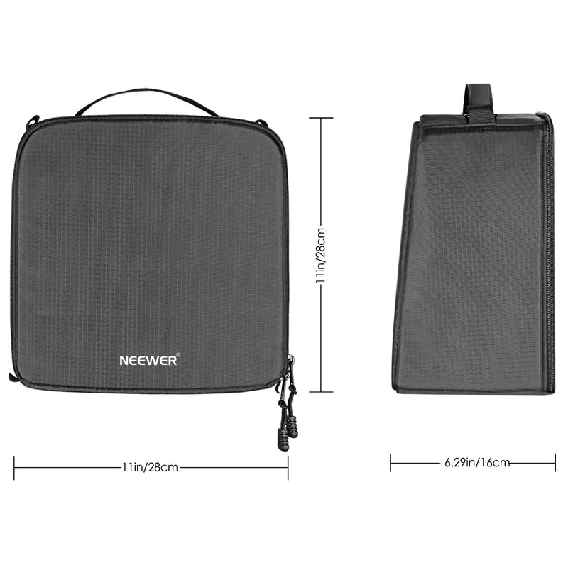 Neewer® Flexible Partition Camera Padded Bag Insert Protection Handbag for SLR DSLR Mirrorless Cameras and Lenses,Flash Light,Radio Trigger,Battery and Charger,Cables and Other Camera Accessories | For SLR, DSLR, Mirrorless Camera, Lens, Flash Light, R...