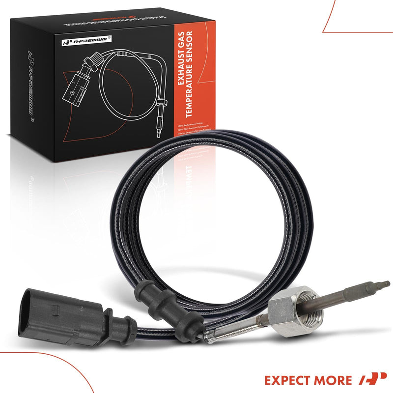 A-Premium Exhaust Gas Temperature Sensor Compatible with Volkswagen Jetta 2004, Beetle 2004-2005, 2.0L SOHC