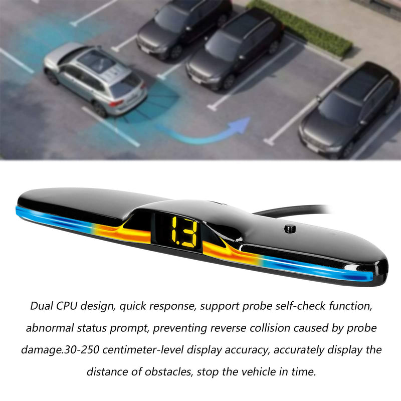 GoolRC Car Parking Sensor Rear Reversing Radars System with 4 Parking Sensors LED Light Distance Display Warning Buzzer Distance Detection