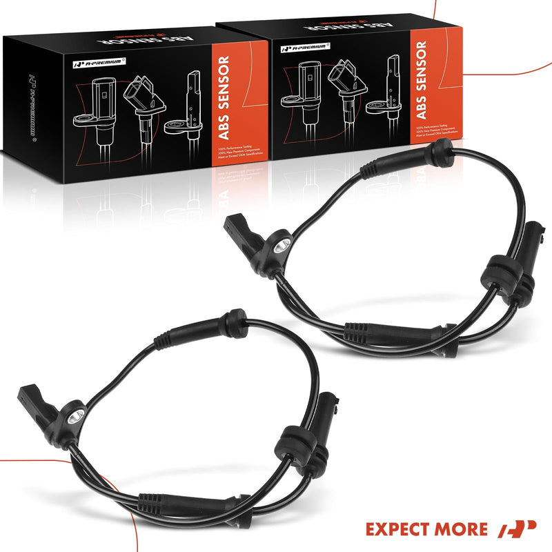 A-Premium 2PCS Front ABS Wheel Speed Sensor Compatible with BMW 320i 2013-2018, 328d 328i 330e 330i 335i 340i 428i 430i 435i 440i 228i [Without Adaptive Cruise Control] Pack of 2