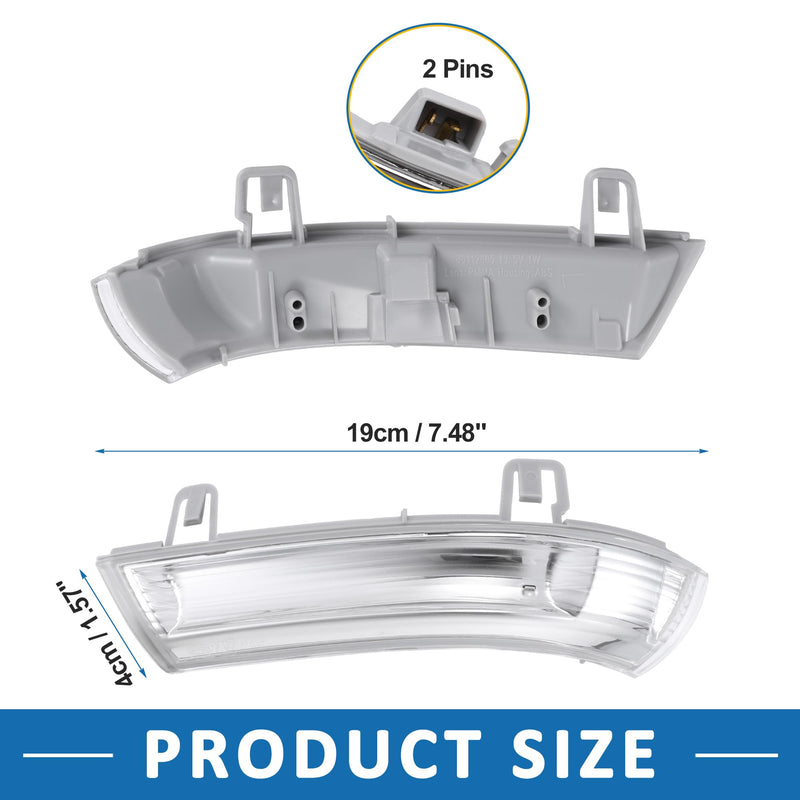 Mirror Turn Signal Light 1K0949101 Car Accessory for Volkswagen Jetta 2005-2010 (Set of 2)