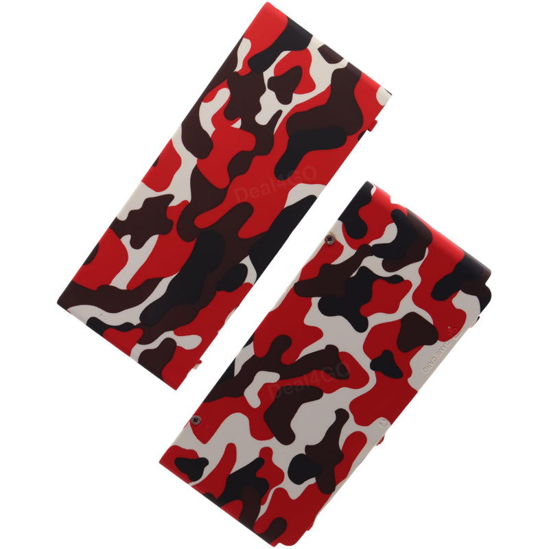 Deal4GO Front & Back Housing Casing Shell Top & Bottom Cover Plate Replacement for Nintendo New 3DS Console - Camo Red