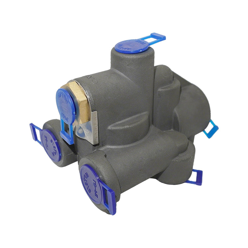 51301 Air Brake Emergency Relay Valve Compatible with Tramec Trailer Emergency Valve - 1/4" Supply & Control Ports - TEV Spring Brake Control, Anti-Lock, Corrosion Resistant