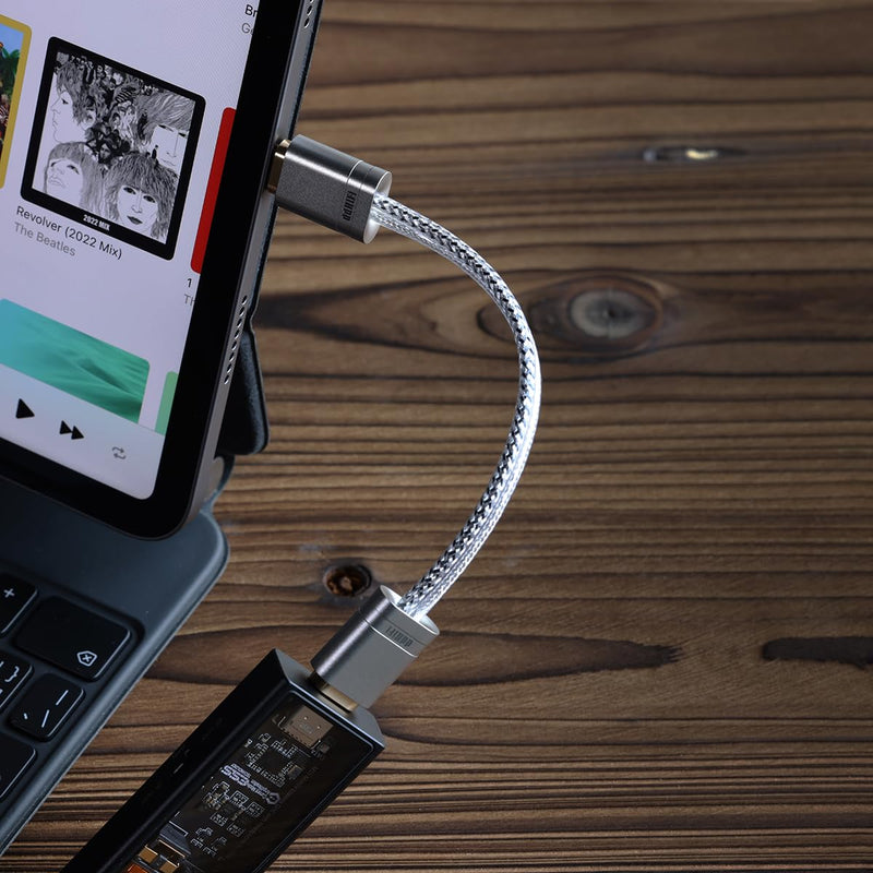 DD ddHiFi TC09S USB C Male to USB C Male OTG Data Cable, for Connecting Your Type C Devices (Phone or Computer) with DAC & Amplifier, 10cm Length