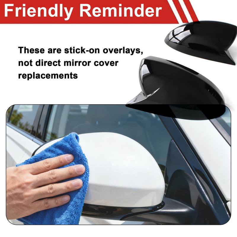 AUCERAMIC 2Pcs Rear View Side Mirror Cover Cap Fit for Nissan Sentra 2020-2025,Nissan Altima Sedan 2019-2025 Mirror Cover Caps Exterior car Accessories