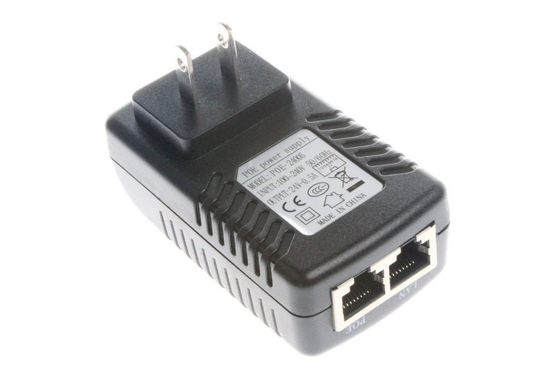 NOYITO 24V 0.5A PoE Injector Power Supply Adapter with Wall Plug IEEE 802.3af Compliant 10 100Mbps Suitable for IP Camera Voip Phones AP