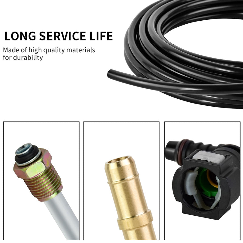 Mupera 3/8" Fuel Line Repair Kit - Premium Nylon Fuel Line Replacement Kit, FLK-38 Automotive Nylon or Steel Fuel Line Tubing Kit for Cars, Trucks, and SUVs AIRKIT-3/8