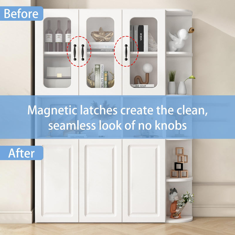 Jiayi Push Catch Metal Heavy Duty 4 Pack Double Push to Open Door Latch Touch Latches Kitchen Door Push Release Latch for Drawer Closure Door Catches Double Push Open Cabinet Hardware