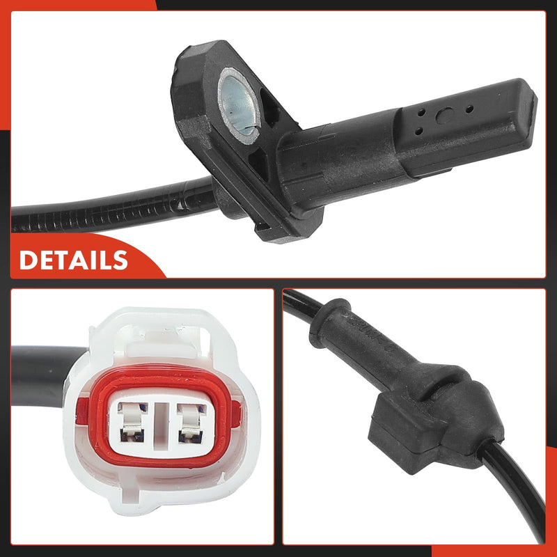 A-Premium ABS Wheel Speed Sensor Compatible with Mitsubishi Models - Mirage 2014-2021, Mirage G4 2017-2021 - Front Driver or Passenger Side, Replace# 4670B087 Pack of 1