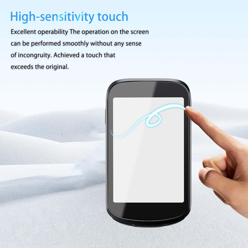 NOUKAJU [3Pack] Screen Protector for iGPSPORT BSC500, HD Tempered Glass,9h Hardness,Scratch,Anti-Fingerprin,Tempered Glass Film Guard for iGPSPORT BSC500 GPS Bike/Cycling Computer
