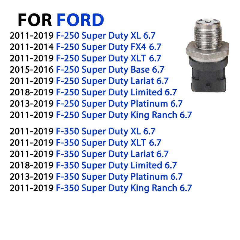Fuel Rail Pressure Sensor | for 2011-2019 Ford F250 Super Duty / F350 Super Duty / F450 Super Duty / F550 Super Duty, 6.7 | BC3Z-9F838-A BC3Z9F838A