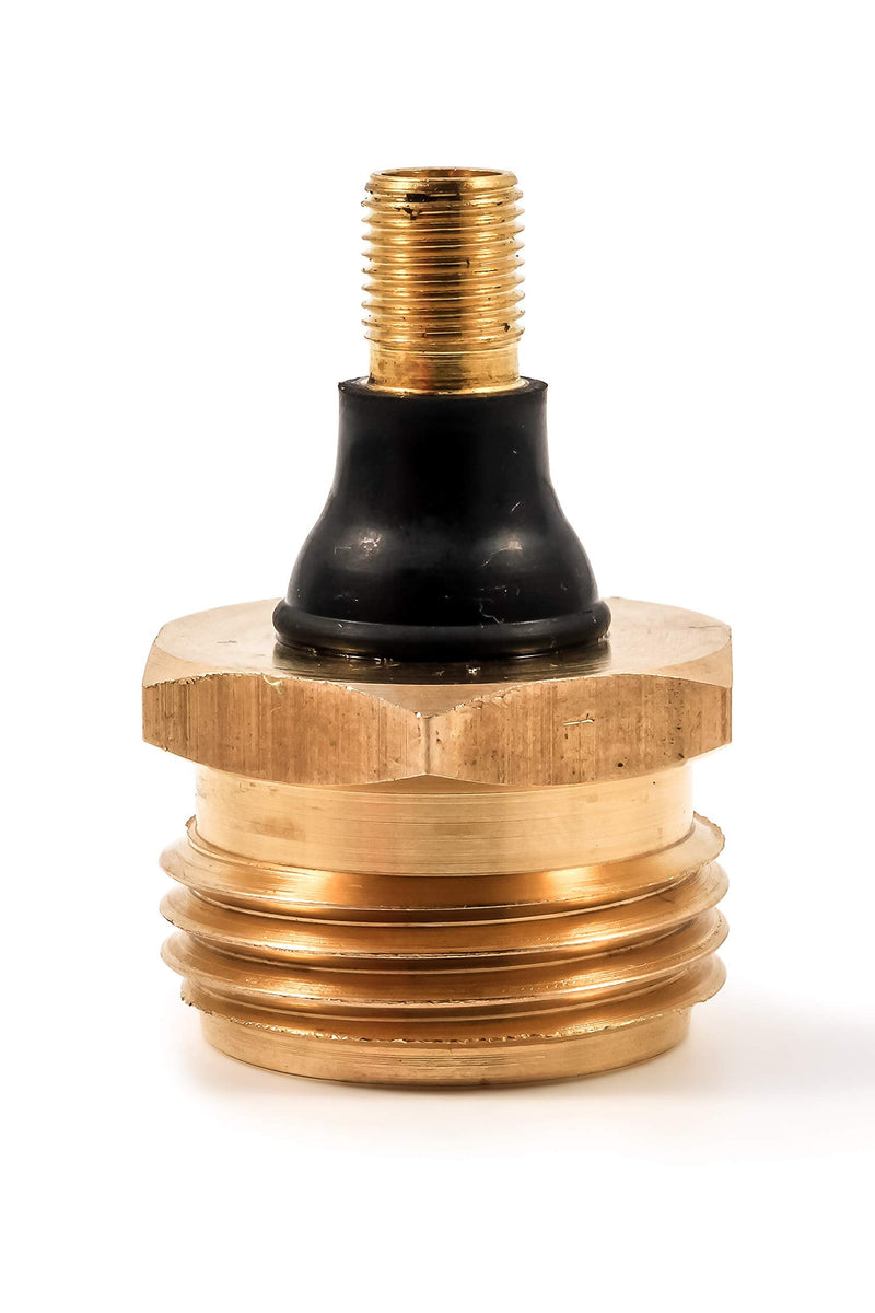 Camco RV Brass Blow Out Plug - Essential RV Winterizing Tool - Heavy-Duty Brass Construction - Helps Clear Your Water Lines During RV Winterization and Dewinterization (36153) 5.50 x 3.63 x 1.24 Inches