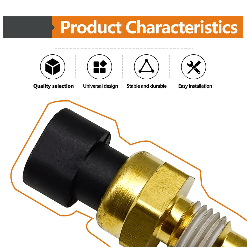 Engine Coolant Temperature Sensor Compatible with Chevy Avalanche Impala Trailblazer Suburban 1500 2500 HD Express Silverado GMC Envoy Sierra Yukon Savana Saturn OEM 213-4514 213-4333 19236568