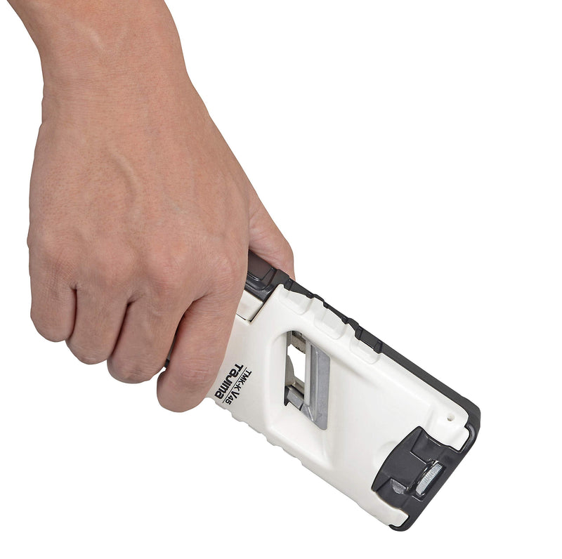 TAJIMA Drywall Chamfer - 130mm Adjustable Width 45 Degree Chamfer Tool with Ceramic Blade & Die-Cast Aluminum Base - TMK-KV45