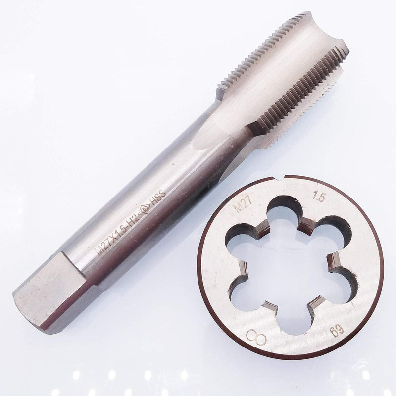 HSS M27 x 1.5mm Tap and M27 x 1.5mm Die Metric Thread Right Hand