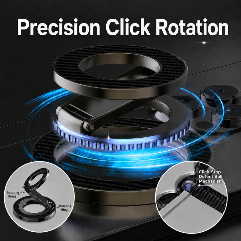 for Magsafe Magnetic Phone Grip Stand for Samsung Galaxy S26Ultra S25 | Dual-Sided MagSafe Ring Holder Gym Finger Magnet Kickstand for iPhone 17 16 15 Pro Max, Samsung Z Fold 8 Ultra 7 Z Flip 8 7