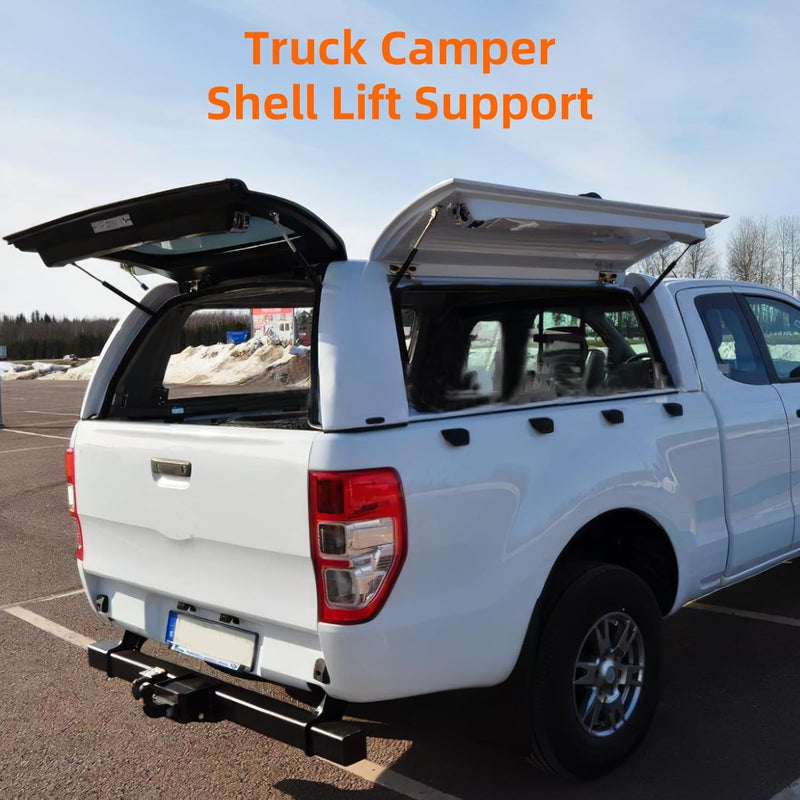 Qty (2) 21577-002 21577002 15.3in 15in Gas Shock Sturt Spring Lift Support for Leer A.RE Snugtop Truck Camper Shell Rear Window Topper Door Cap Canopy Replacement Parts Accessories