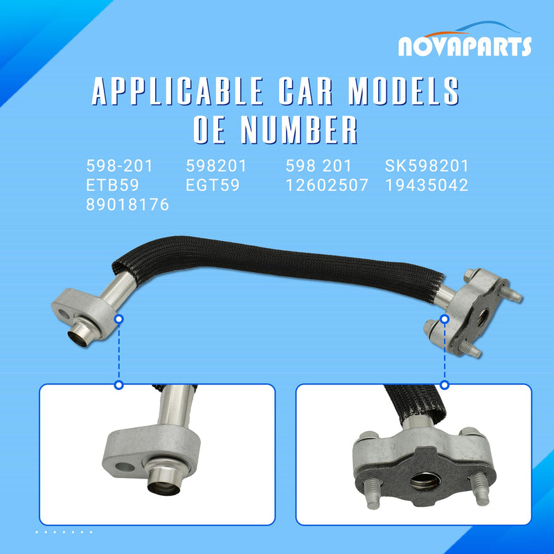 EGR Valve Tube EGR Line Pipe for 2005 2006 2007 2008 2009 Chevy Equinox 2006 2007 2008 2009 Pontiac Torrent 3.4L 598-201 12602507